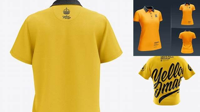 9121+ Men's Polo HQ PSD Mockup Back View Stylish Free PSD