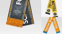 9123+ Football Scarf Mockup Free Professional PSD Mockup