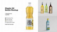 9137+ Matte Plastic Oil Bottle PSD Mockup Modern PSD Templates