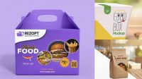 9141+ Mock Up Lunch Box Free Graphic Mockup PSD