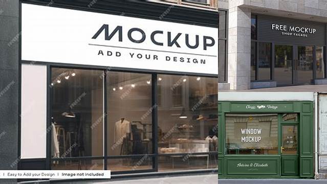 9146+ Storefront Mockup Free PSD Download