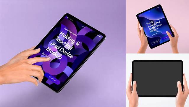 915+ Holding Ipad Mockup Creative Digital PSD Download