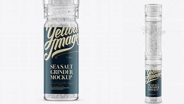 915+ Sea Salt Grinder PSD Mockup Premium Design Freebie