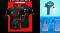 9153+ Jersey Esport Template High-End Layered Mockup Free