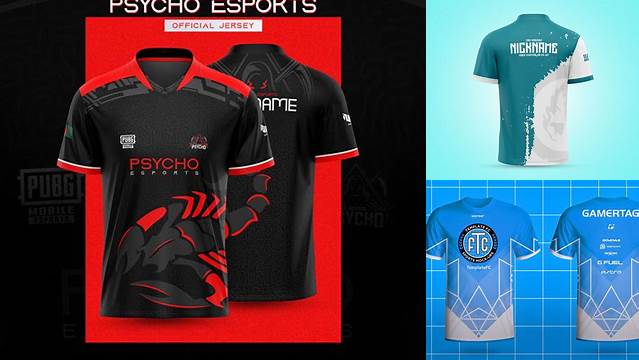 9153+ Jersey Esport Template High-End Layered Mockup Free