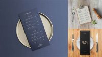 9154+ Restaurant Menu Mockup Psd Free Free Graphic Design Resource