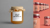 9155+ Jam Jar Mockup Free Download Easy Editable