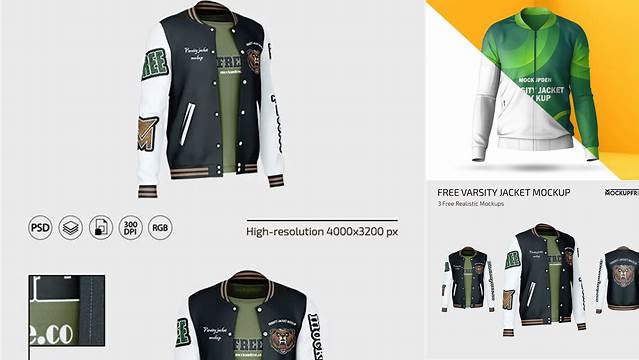 9155+ Varsity Jacket Mockup Psd Free For Free Download