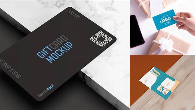 9158+ Gift Card Mockups Smart Editable Design Mockup