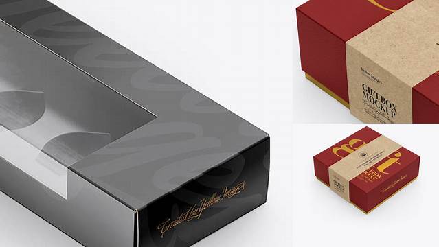 9161+ Textured Box PSD Mockup Half Side View High-Angle Shot Creative Free PSD Graphic Design