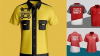 9163+ Mechanic Shirt Mockup Free Best for Showcase