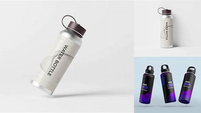 9168+ Aluminum Water Bottle Mockup Free Mockup PSD Free Download