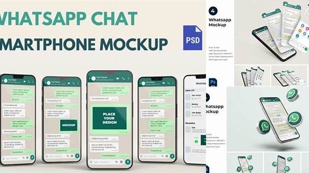 9168+ Mockup Whatsapp High-Quality PSD