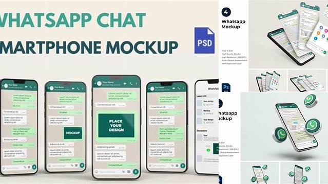 9168+ Mockup Whatsapp High-Quality PSD