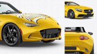 917+ Cabriolet PSD Mockup Half Side View Download Free Premium Design PSD