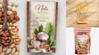 9171+ Nuts Packaging Mockup Free Layered PSD File