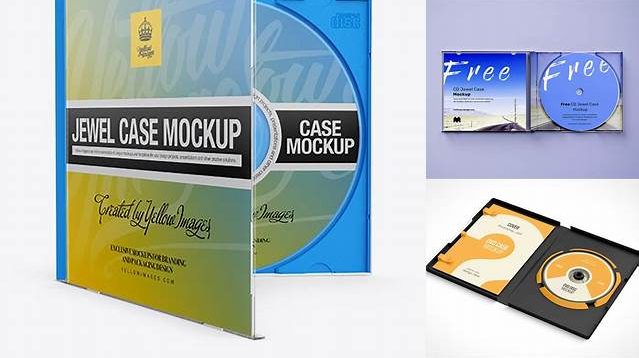 9177+ Open Jewel Case PSD Mockup Front View Free PSD for Creatives