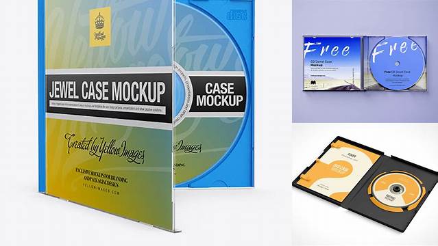 9177+ Open Jewel Case PSD Mockup Front View Free PSD for Creatives