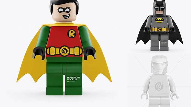 9179+ Super Hero Mini Figure PSD Mockup Download Free Editable PSD Template