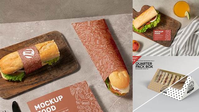 9181+ Sandwich Wrap Mockup Custom Mockup PSD for Free