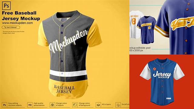 9192+ Free Baseball Jersey Mockup Download Free