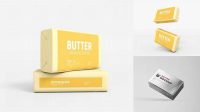 9196+ Butter Block Packaging PSD Mockup Premium Mockup Freebie