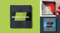 9199+ Sport Towel Mockup Smart PNG Image