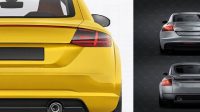 9201+ Audi TT PSD Mockup Back View Premium Freebie for Designers