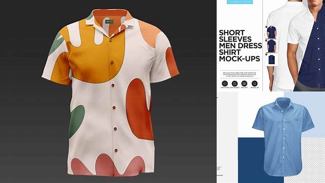 9203+ Short Sleeve Dress Shirt Mockup Free Download Exclusive Free Creative Resource