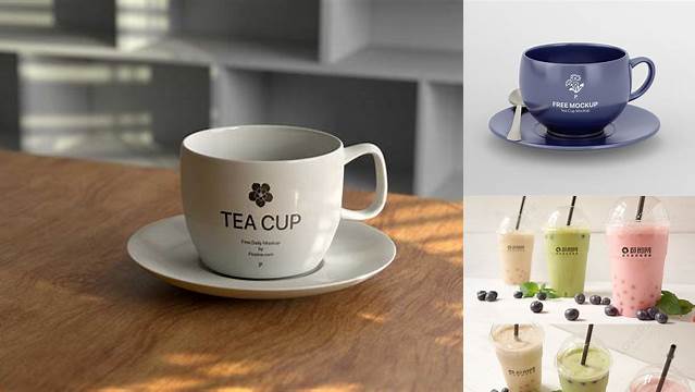 9205+ Milk Tea Cup Mockup Free Free PSD