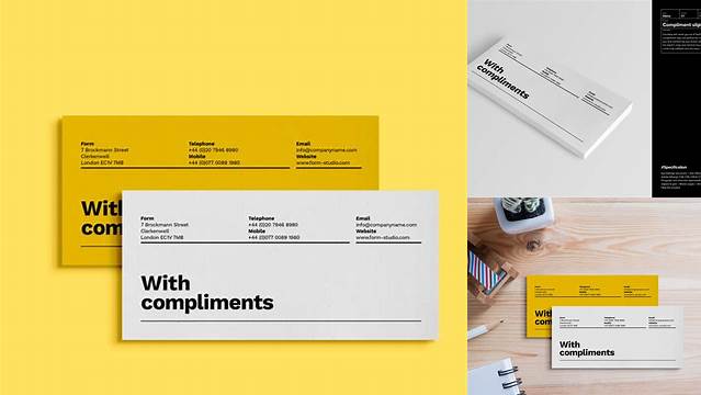 9209+ Compliment Slip Mockup Stylish Free PSD