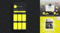 9211+ Snapchat Mockup Psd Editable PSD File