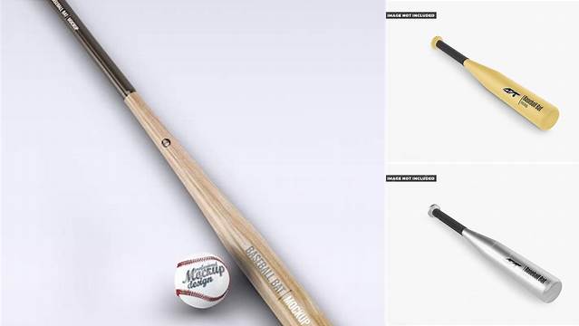 9213+ Matte Baseball Bat PSD Mockup Include TIFF