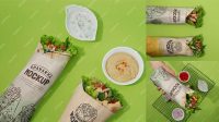 9219+ Shawarma Mockup Mockup PSD Free Download