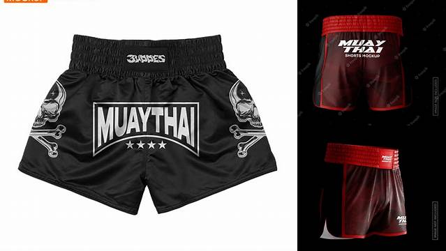 9220+ Muay Thai Shorts Mockup PSD for Free