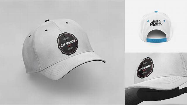 9221+ Flex Cap PSD Mockup Back View Smart Object Free Photoshop File