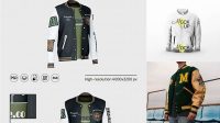 9221+ Varsity Jacket Mockup Psd Free Download Easy-to-Edit PSD