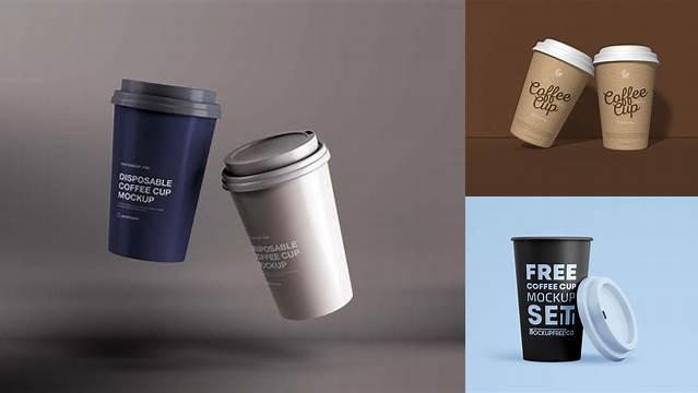 9226+ Reusable Coffee Cup PSD Mockup Free PSD