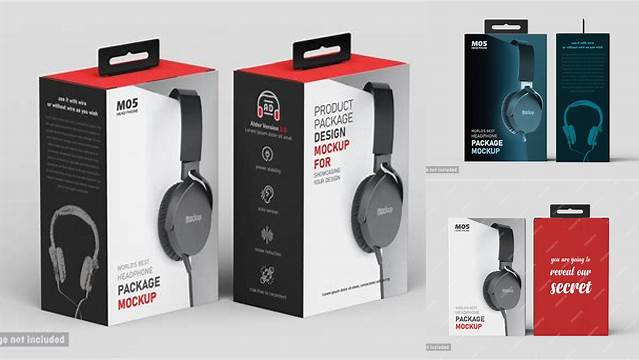 923+ Headphone Packaging Mockup For Free Download