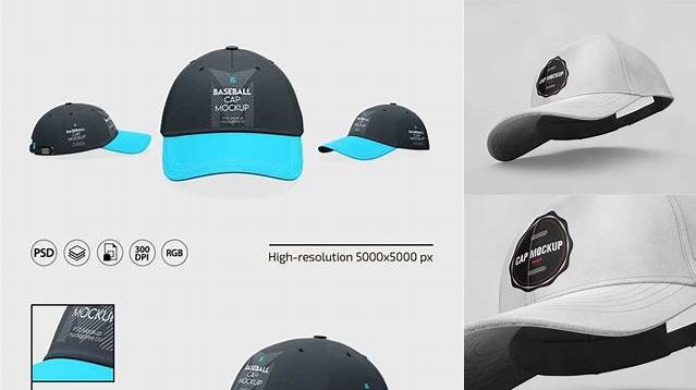 9236+ Baseball Cap PSD Mockup / Front View High-End PSD Download