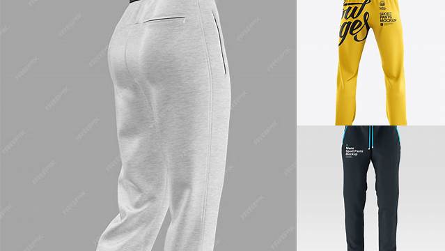 9240+ Sport Pants PSD Mockup Back View Smart Object PSD Free Resource