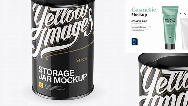 9257+ Glossy Plastic Tube PSD Mockup High-Angle View Creative Digital PSD Download