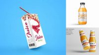 9257+ Juice Packaging Mockup Free Creative PSD Resources