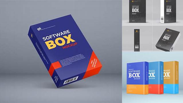 9259+ Free Software Box Mockup Generator PSD Download