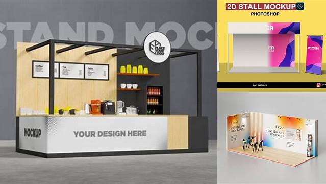 9260+ Stall Mockup Advanced Photoshop Template