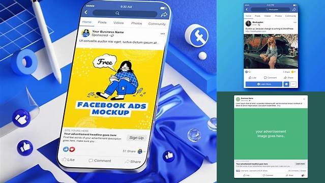 9263+ Facebook Ad Mockup Psd Stylish PSD for Free