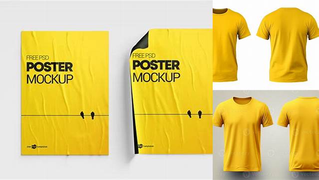 9268+ Yellow Mockup Free Premium Quality Freebie