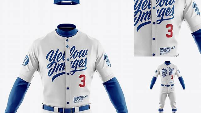 9269+ Men’s Full Baseball Kit PSD Mockup Front View High-Quality Digital Mockup Resource