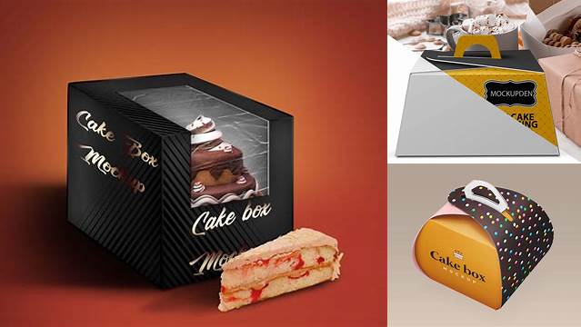 927+ Cake Box Mockup Exclusive Free PSD