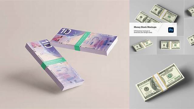 9272+ Money Stack PSD Mockup Download Free PSD